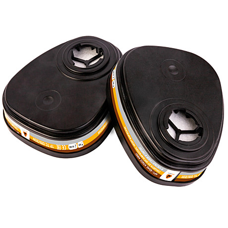 Комплект фильтров Jeta Safety для защиты органов дыхания А1В1Е1 (2 шт), 6542, упак